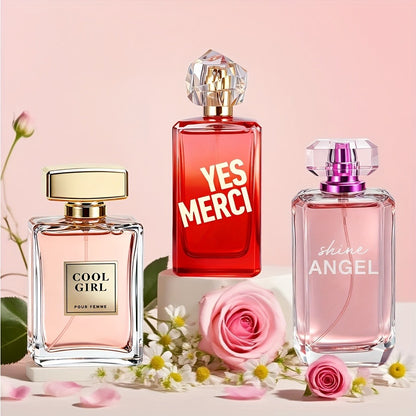 Women's Eau De Parfum Gift Set 3.4 oz — 3 Scents: Vanilla Jasmine, Ylang-Ylang Bergamot & 3-Piece Set | Long-Lasting Fragrance for Dating, Parties & Holidays