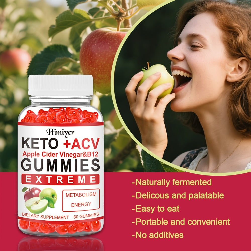[Keto ACV Gummies] 1/2pcs Keto ACV Gummies - Apple Cider Vinegar Formulated With Pomegranate Beet Juice Powder B12 Vegan 60 Gummys, High-Quality Apple Cider Vinegar Is Rich In Vitamins B And C, Supplementing Vitamin Nutrition, Gut Healthy &