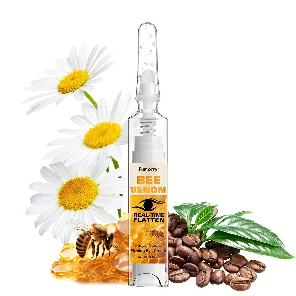 Eye Cream with Bee Venom Caffeine & Collagen Firming Eye Gel for Under-Eye Bags Dark Circles Puffiness Tightening Lifting Anti-Wrinkle Hypoallergenic All Skin Types Daily Skincare