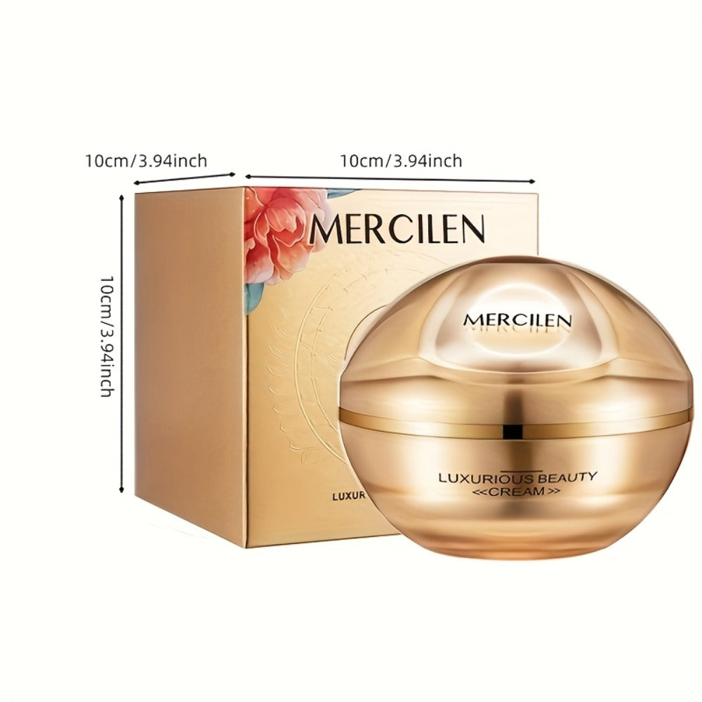 Cordyceps & Ganoderma Luxury Face Cream with Hyaluronic Acid - Hydrating Firming Anti-Fine Line Alcohol-Free Moisturizer for All Skin Types Sensitive Skin Safe
