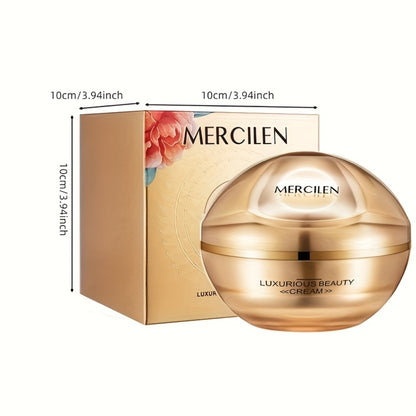 Cordyceps & Ganoderma Luxury Face Cream with Hyaluronic Acid - Hydrating Firming Anti-Fine Line Alcohol-Free Moisturizer for All Skin Types Sensitive Skin Safe