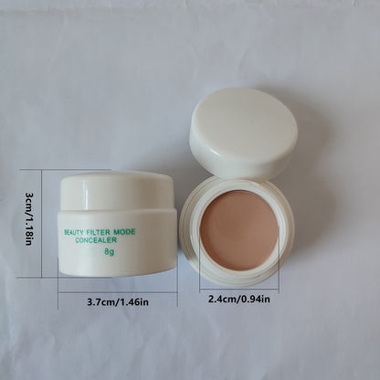Waterproof Concealer Cream Set of 3 - Full Coverage Dark Spot & Tattoo Cover Concealer Paste for All Skin Types - Natural Finish Makeup Concealer