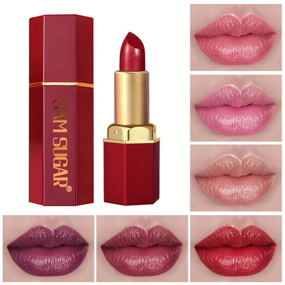 Lip Gloss Set Velvet Finish Moisturizing Lipstick 6pcs - Long-Lasting Hydrating Shiny Lip Balm Vibrant Berry Mixed Shades for All Skin Tones Everyday Makeup