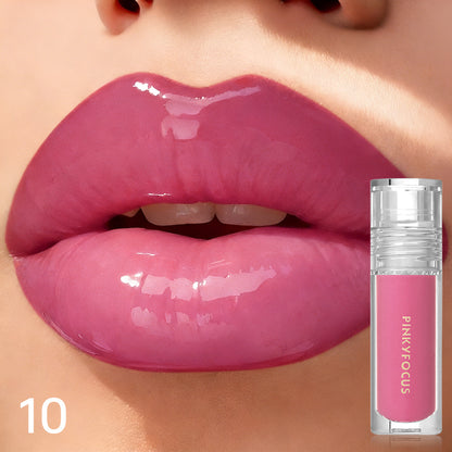 Lip Gloss Plumping Maximizer — Mirror-Like Shine Finish, Lip Injection Effect, Long-Lasting Hydrating Lip Gloss for Fuller-Looking Lips, 5 Shades Available