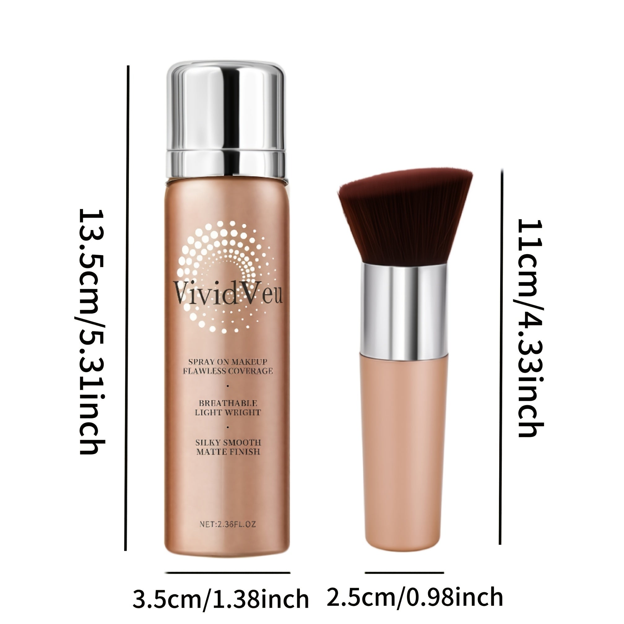 Brand New Upgrade! Perfect Air Cushion Foundation 2.0 - Nourishing & Moisturizing Formula, Lightweight Smooth Matte Finish, High Coverage Spray, Natural Nude Makeup Look, Luxury High-End Christmas Gift