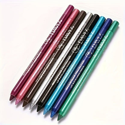 Eyeliner Pencil Set 12 Colors with Sharpener – Waterproof & Long-Lasting Multicolor Eyeliner Pens for Eye Makeup, Cosplay, Stage, Party & Daily Looks, Color-Fast Formula