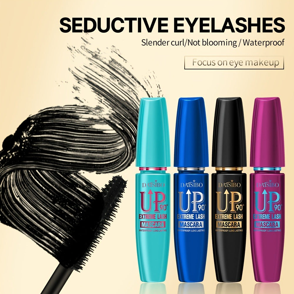 Mascara Set 4-Pack 4D Waterproof Volumizing Lengthening Curling Long Lasting Black Lash Mascara for Fuller Thicker Lashes All Skin Types