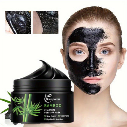 Bamboo Charcoal Clay Face Mask Deep Cleansing Pore Minimizing Oil Control Blackhead Remover Hypoallergenic Skin Care for Men Women All Skin Types