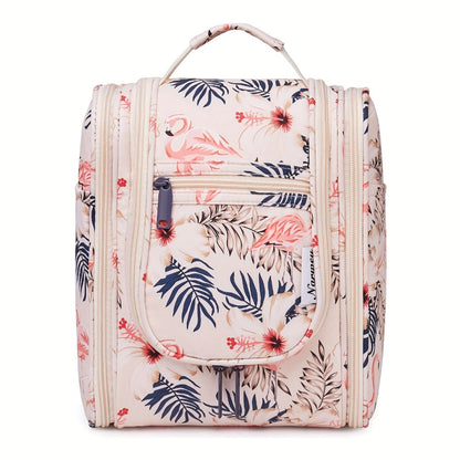 Hanging Toiletry Bag for Women Travel Makeup Bag Multi-Compartment Cosmetic Organizer with Hook Large Capacity Waterproof Toiletry Pouch for Travel Cruise Gym