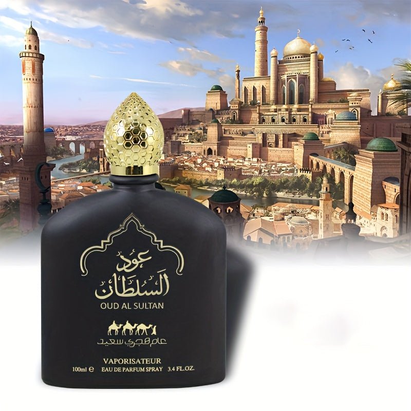 Arab Dubai Middle East Men's Perfume Black Brown 3.38oz Fragrance Perfume Spray Perfume Lasting Fragrance Flowers And Fruits Wood Fragrance Party Sports Perfume Couple Date Dinner Perfume Satisfaction Gift Perfume