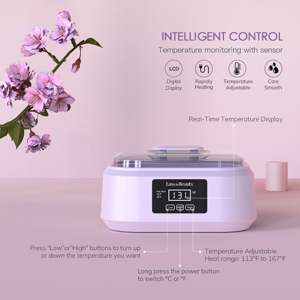 Paraffin Wax Machine for Hand and Feet, Touchscreen 3000ml Paraffin Wax Warmer with 6 Packs Wax (2.64 lbs), Paraffin Hot Wax Spa, Paraffin Bath for Home Use