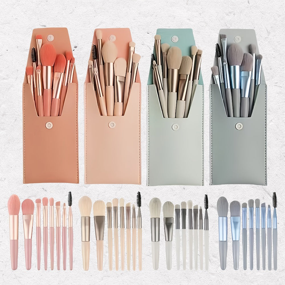 16pcs Makeup Brush Set, Including Blush Brush, Angled Eyebrow Brush, Powder Brush, Eyeshadow Brush, Nose Contour Brush, Lip Brush| Portable Makeup Tools Suitable For Women, Fragrance-free Beauty Tools For The Face For Beginners And Makeup Lovers