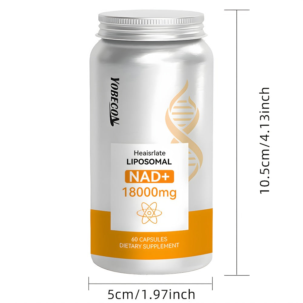 Gen5 Liposomal 18000mg NAD+ Booster Quercetin Trans-Resveratrol & D-Ribose High-Potency Formula for Health Energy, Focus & Antioxidant | High Absorption