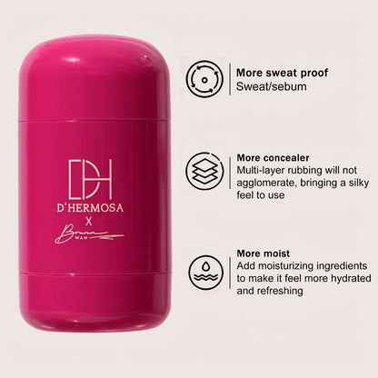 Makeup Primer Stick 2pcs Set Oil Control Pore Minimizer - Long-Lasting Matte Finish Lightweight Moisturizing Face Primer for Smooth Flawless Foundation Base