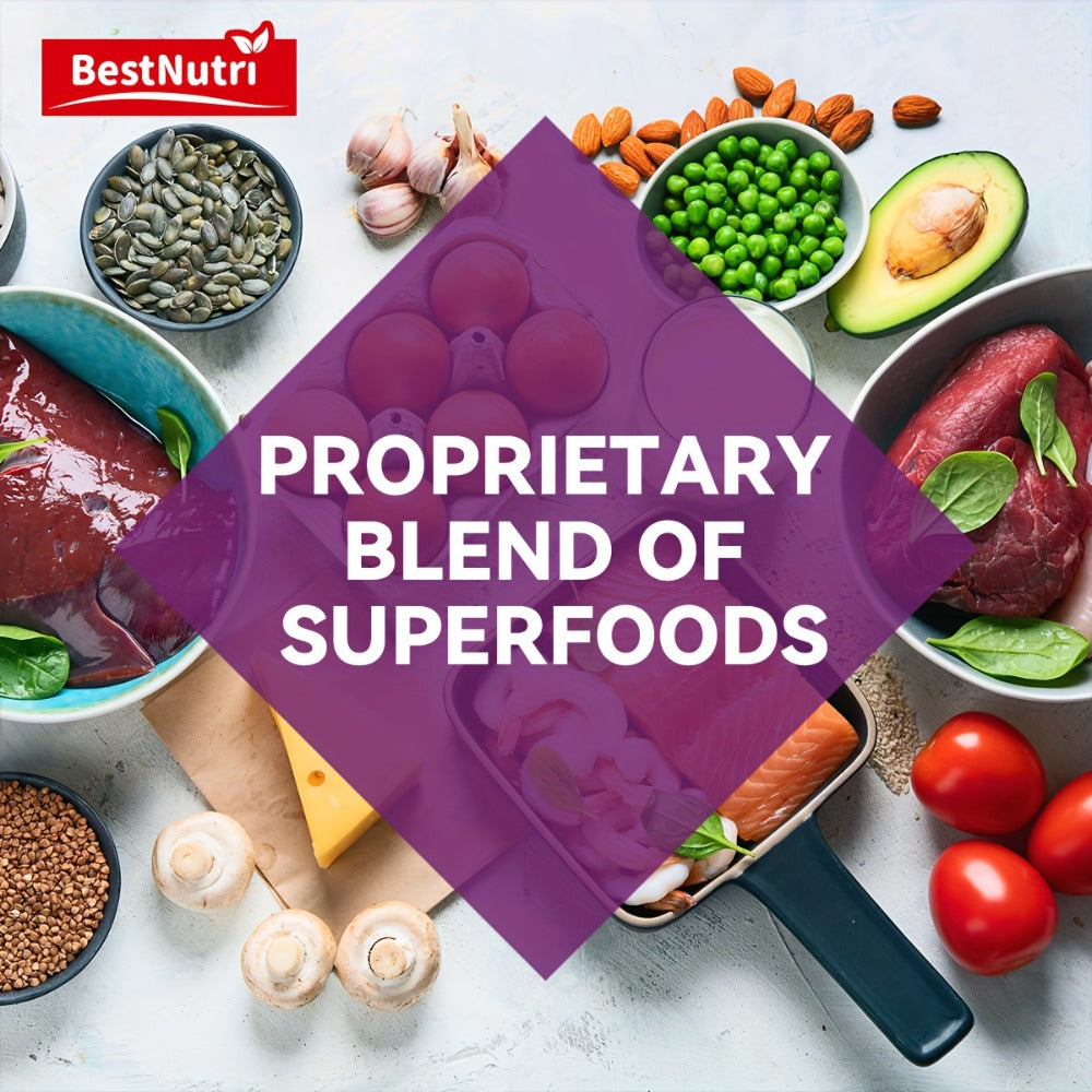 Bestnutri MULTIVITAIMIN & MINERALS ALL-IN-ONE SUPPORT Skin, Hair & Nails &Bone Strength Manufactured in A Factory