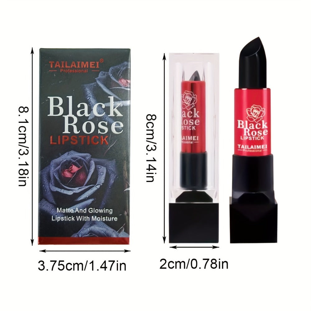 Matte Red Shine Lipstick by Black Rose, Long-Lasting And Moisturizing, with a Non-Stick End for Your Lips