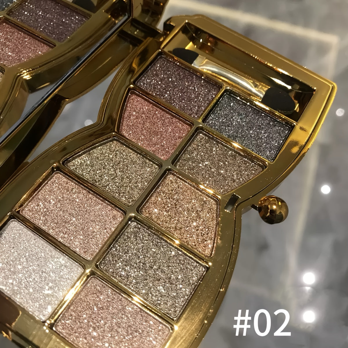 10-color Luxury Shimmer Eyeshadow Palette With Brush And Mirror, Matte And Pearlescent Eyeshadow Palette, Long-lasting And Easy-to-apply Eyeshadow, Create Gorgeous Looks For Music Festivals, Easter, And Queuing