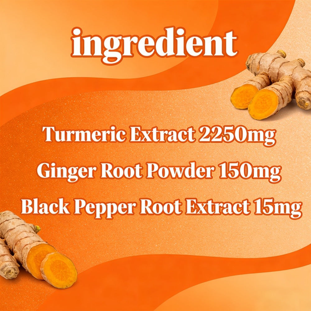 Turmeric And Ginger 2400 for MG - Contains Black Pepper - Supports Immune System, Physical Activity, And Healthy Energy Levels - 120 Capsules