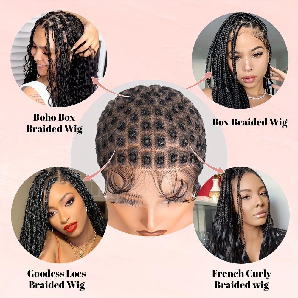 Braided Wig Cap Crochet Wig Cap For Crochet Braids Hair Glueless Double Full Hd Lace Wig Caps For Women
