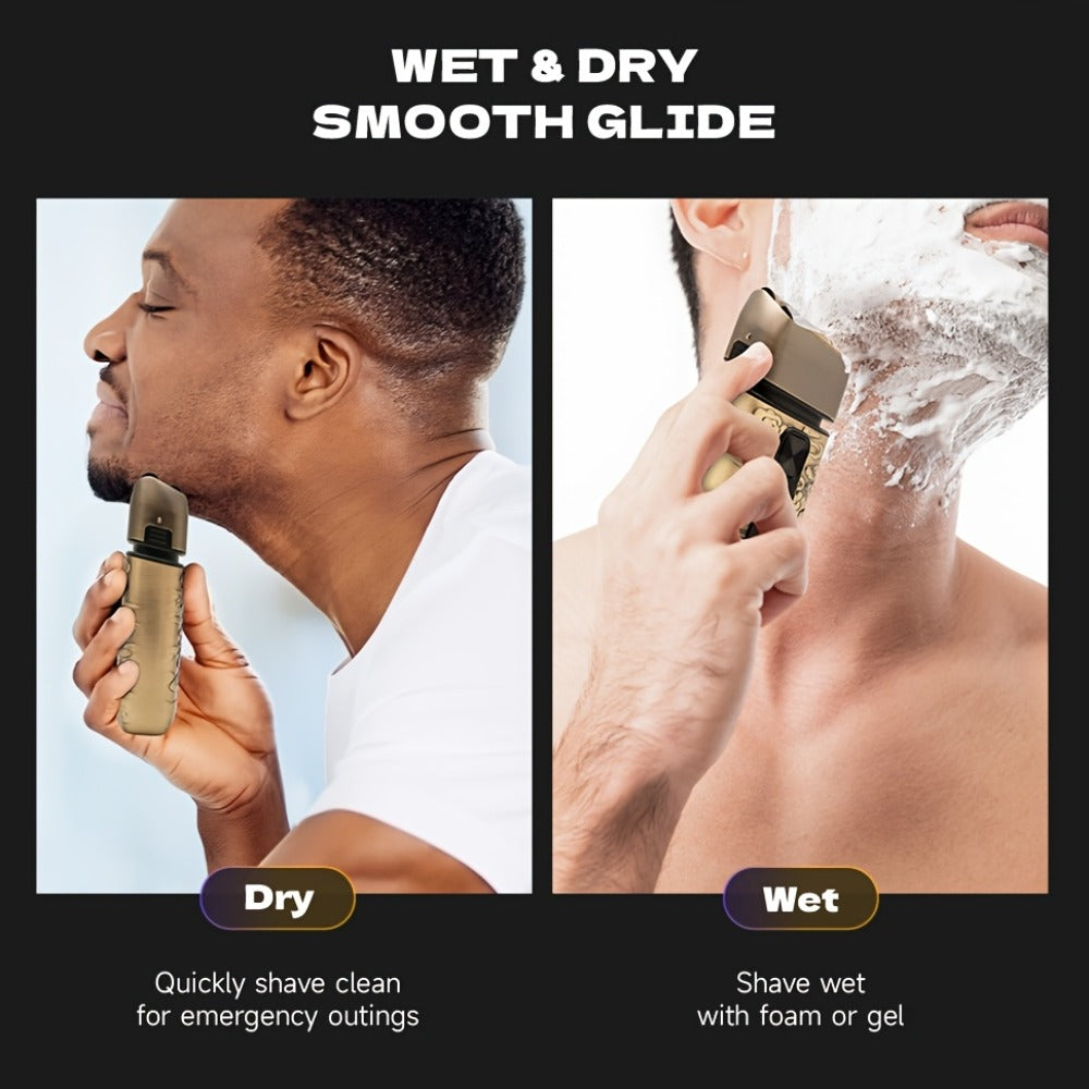 Foil Shaver for Men — Electric Razor, Beard & Mustache Trimmer, Cordless Head Shaver for Bald Men | Barber Shears Haircutting Kit | Father's Day Gift for Dad