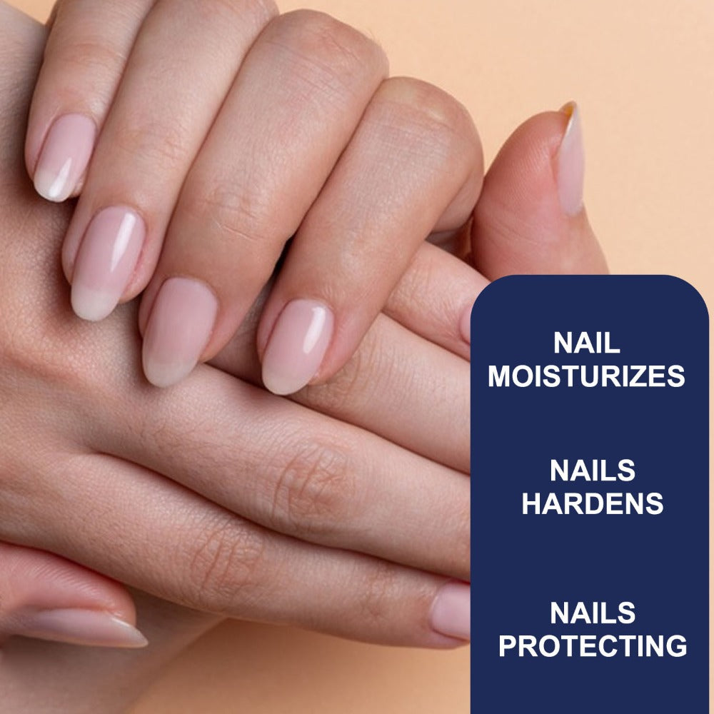 5-in-1 Nail Care Set - Formaldehyde-Free Gloss Top Coat, Strengthening Base Coat, Nail Hardener, Cuticle Oil, and Nail Polish Remover for Strong, Long-Lasting Manicure