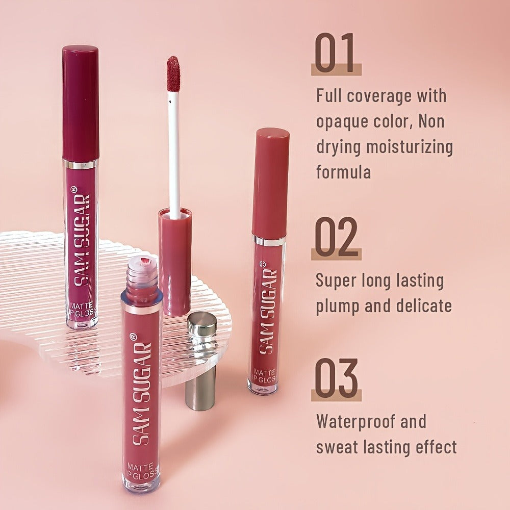 12pcs Matte Matte Lip Gloss Set - No Spillage, Long-lasting, Waterproof, Sweat-proof And Color-resistant. Lip Gloss And Lipstick Makeup for All Skin Types. A Perfect Gift.