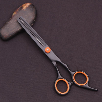 Hair Scissors Set 3 Pieces - 6 Inch Japanese Steel Thinning Shears, Razor Comb & Detangling Comb, Ambidextrous Texturizing Kit for Salon & Home Use