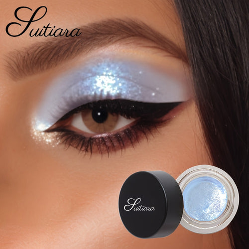 Jelly Eyeshadow Shimmer 2-Pack - Icy Cool Tone Frosty Glow, Long-Lasting Non-Creasing Blendable Gel Eye Makeup, High Shine Luminous Finish for Women, Holiday Glam