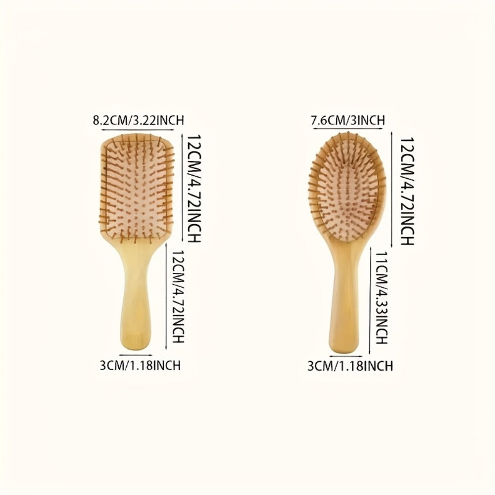 1pc Personalized Engraved Wooden Hair Brush | Custom Name Comb Crimson Handmade Bridesmaid & Wedding Party Gift Suitable for Women 15+ | Mother's Day Gift | Teacher's Day Gift