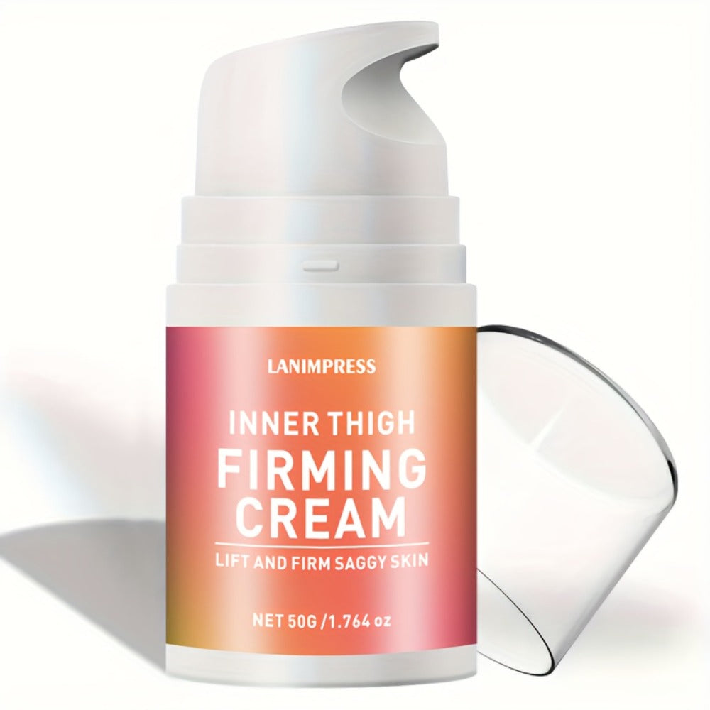 7.76oz Unisex Inner Thigh Firming Cream - Hyaluronic Acid, Honey, Jojoba, Caffeine, Shea Butter & Vitamin E, Unscented Skin Tightening Moisturizer for All Skin Types, Enhances Thigh, Butt & Body Contour, Body Firming Cream for Men And Women