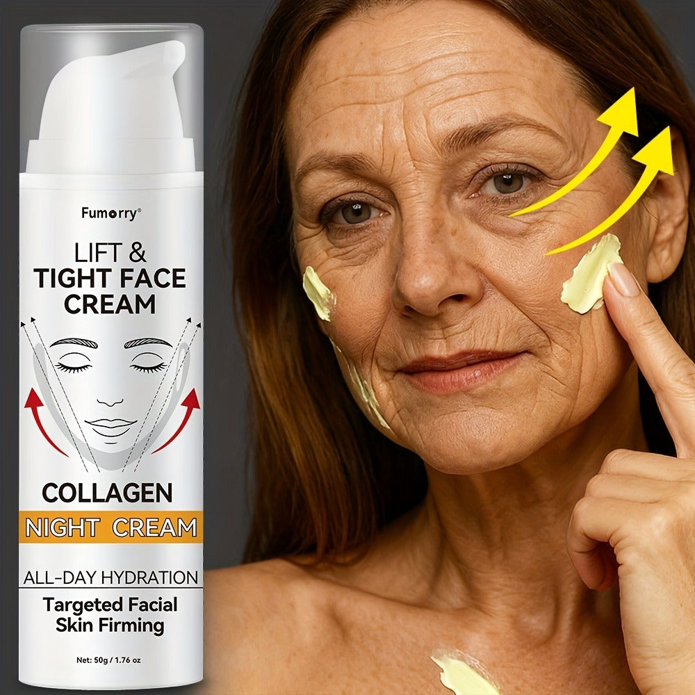 Collagen Lift & Tight Night Cream, Firming Face Cream | Hydrating Cream | Moisturizing Cream, Snail Mucin Soft & Elastic