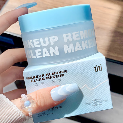 Cleansing Balm Makeup Remover — Gentle Hydrating Fast-Melt Formula, No Residue, Cold-Brewed Peach & Coconut Variants, Spa-Like Skin Cleansing for Sensitive & Neutral Skin, Pastel Blue & Pink