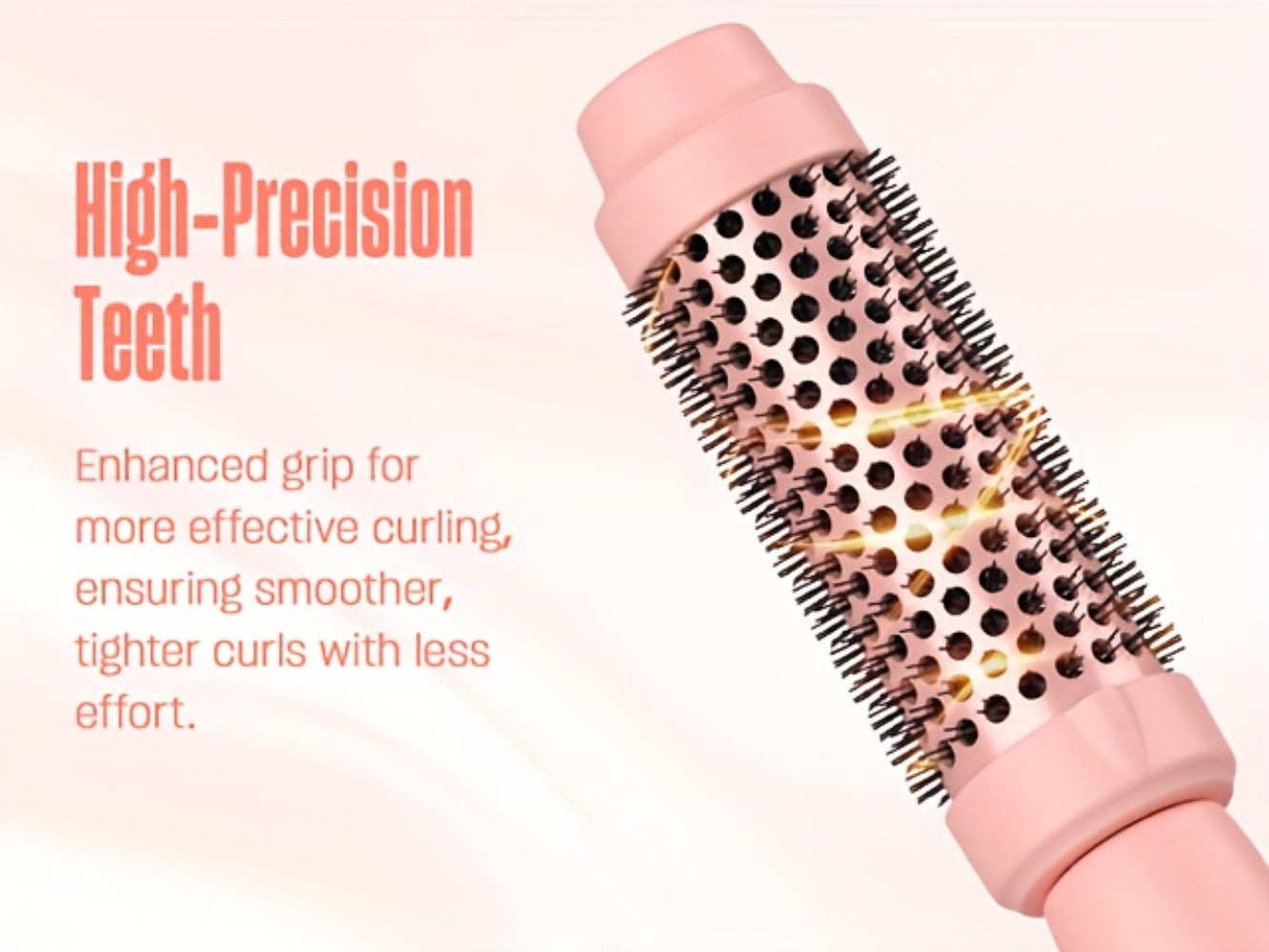 Twist Pro Thermal Brush - 1.5 Inch Heated Round Brush, Effortless Salon Finish, Dual Voltage Travel-Friendly Styling Tool, Anti-Scald, Heats In 20s