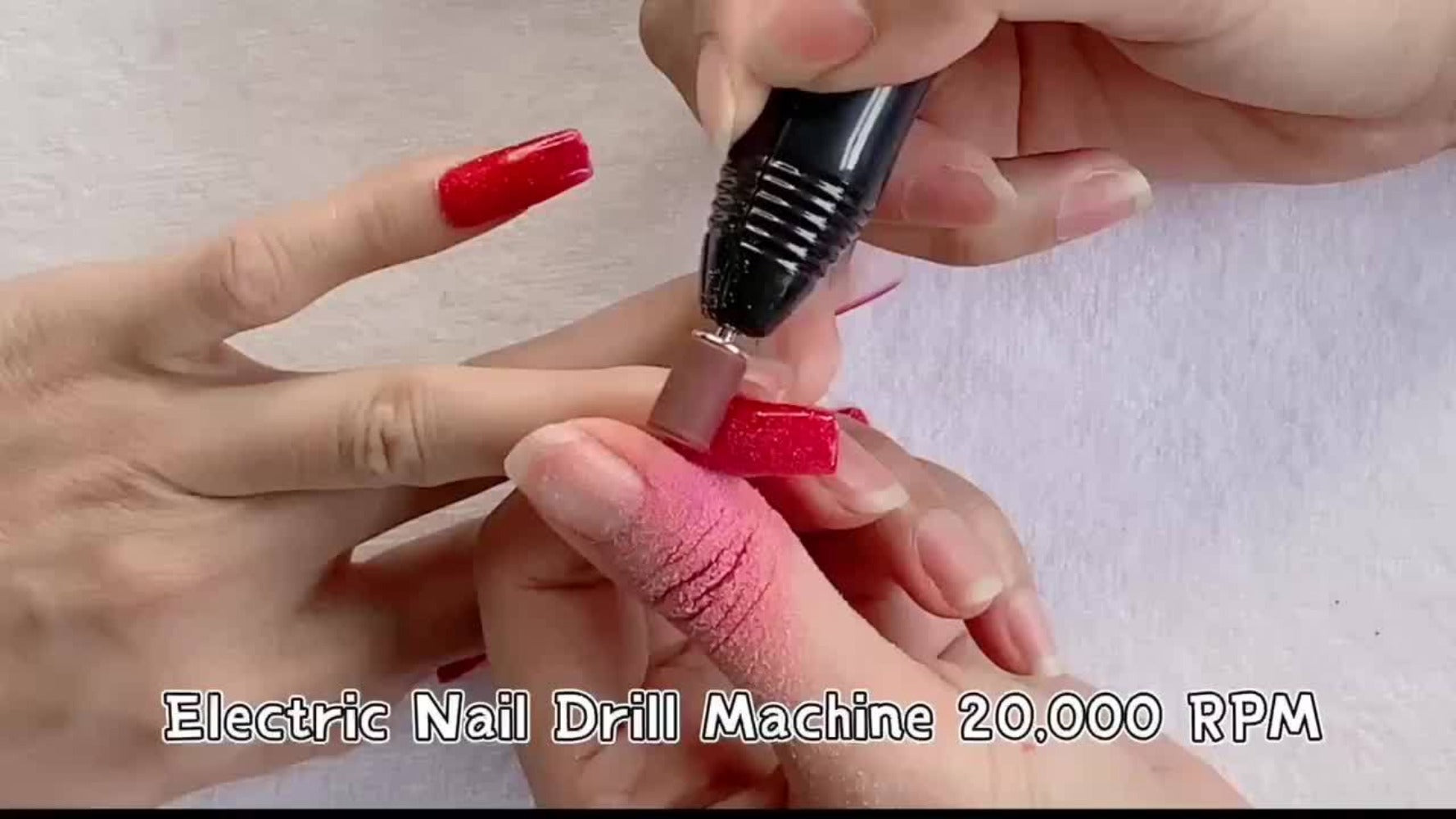 20000RPM Electric Nail Machine Desktop Equipment with Milling Cutters Bits Set Gel Cuticle Armor Removal Pedicure Manicure Tool Professional Electric Nail Drill Milling Machine for Manicure Pedicure Files Tools Kit Nail Polisher