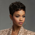 Naseily Short Synthetic Wigs for Women Suitable for Women: -Looking Body Pixie Cut with Bangs & Layers - Low-Maintenance Casual Attire, for, Short Wigs for Casual or Formal Occasions