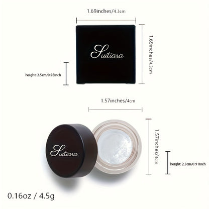 Jelly Eyeshadow Shimmer 2-Pack - Icy Cool Tone Frosty Glow, Long-Lasting Non-Creasing Blendable Gel Eye Makeup, High Shine Luminous Finish for Women, Holiday Glam
