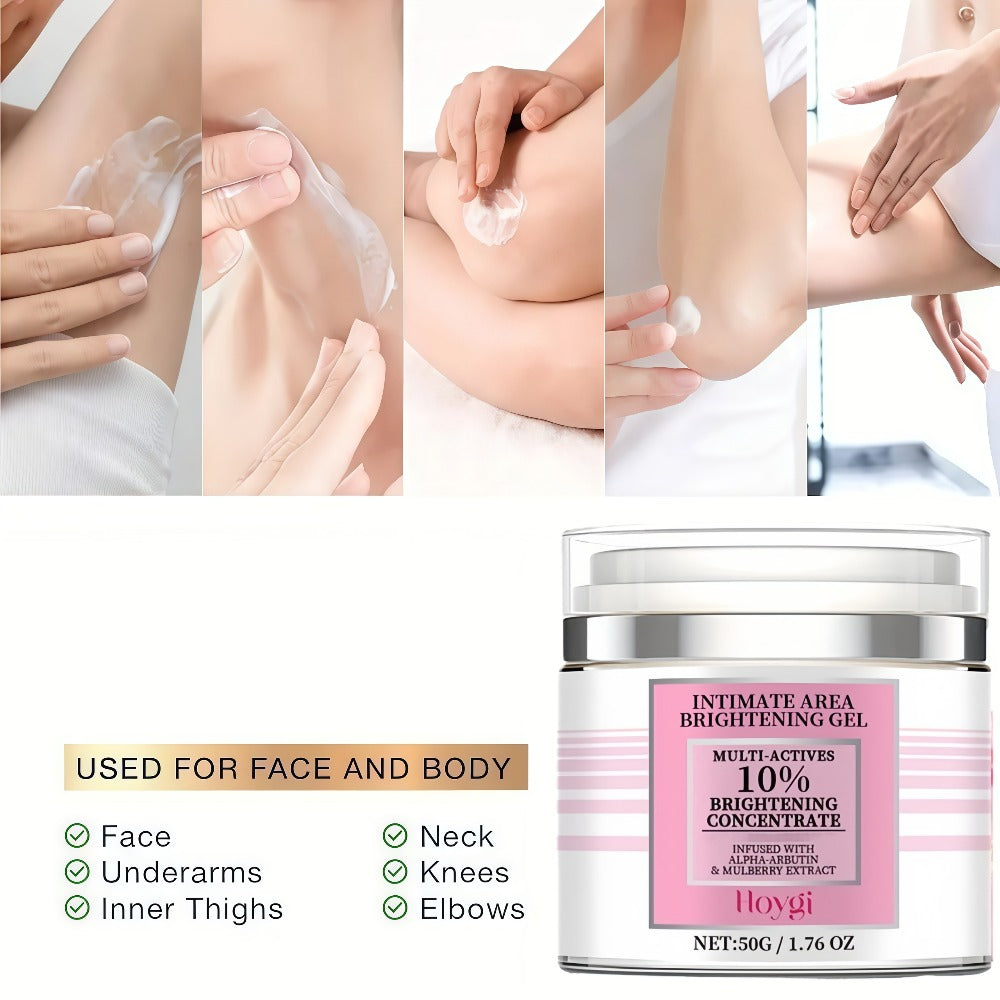 50g Arbutin Brightening Cream, Knee Brightening Cream, Look Reduced The Appearance Of Dullness. Suitable for Brightening Face, Knees, Intimate Areas, And Underarms. Evens Light Beige. Daily Exfoliating Moisturizer.