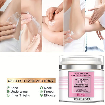 Arbutin Brightening Cream Dark Spot Corrector Face Knees Underarms Intimate Areas Exfoliating Moisturizer Even Skin Tone Daily Use 50g