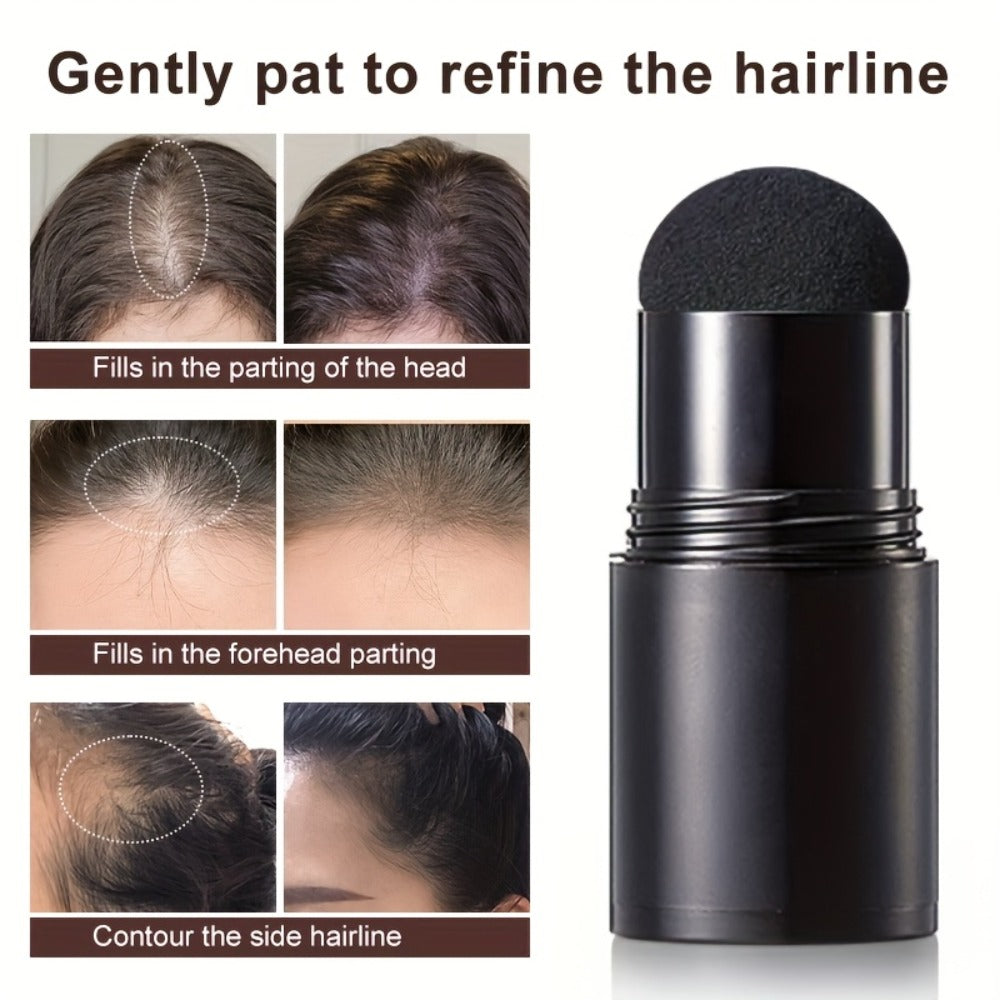 Hair Root Concealer Powder Hairline Touch-Up | Instantly Covers Gray Thinning Hair | Plant-Based Keratin Formula for Men & Women | Multiple Shades with Brush