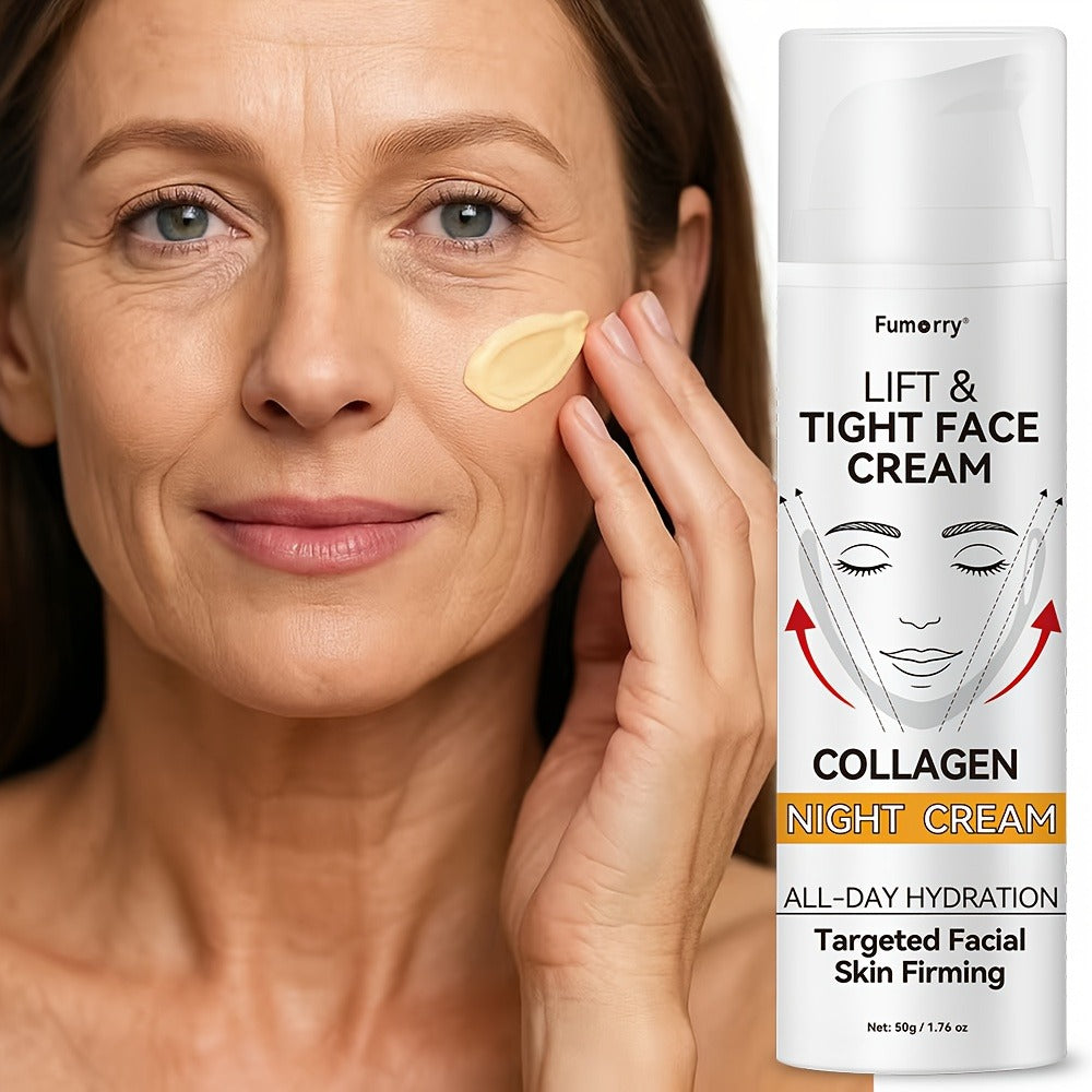 Collagen Lift & Tight Night Cream, Firming Face Cream | Hydrating Cream | Moisturizing Cream, Snail Mucin Soft & Elastic