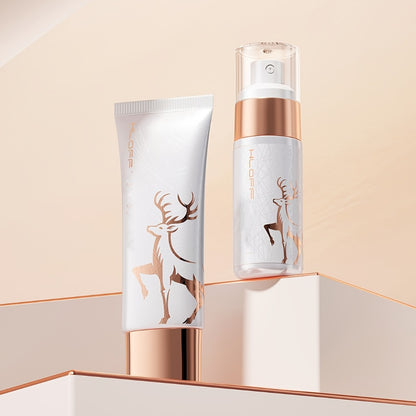 Makeup & Skincare Gift Set for Women - Luxury All-in-One Complete Cosmetic Kit with Tools, Plant-Based Squalane Formula, Elegant Rose Gold Box, Perfect Christmas Valentine Birthday Gift for Her & Moms