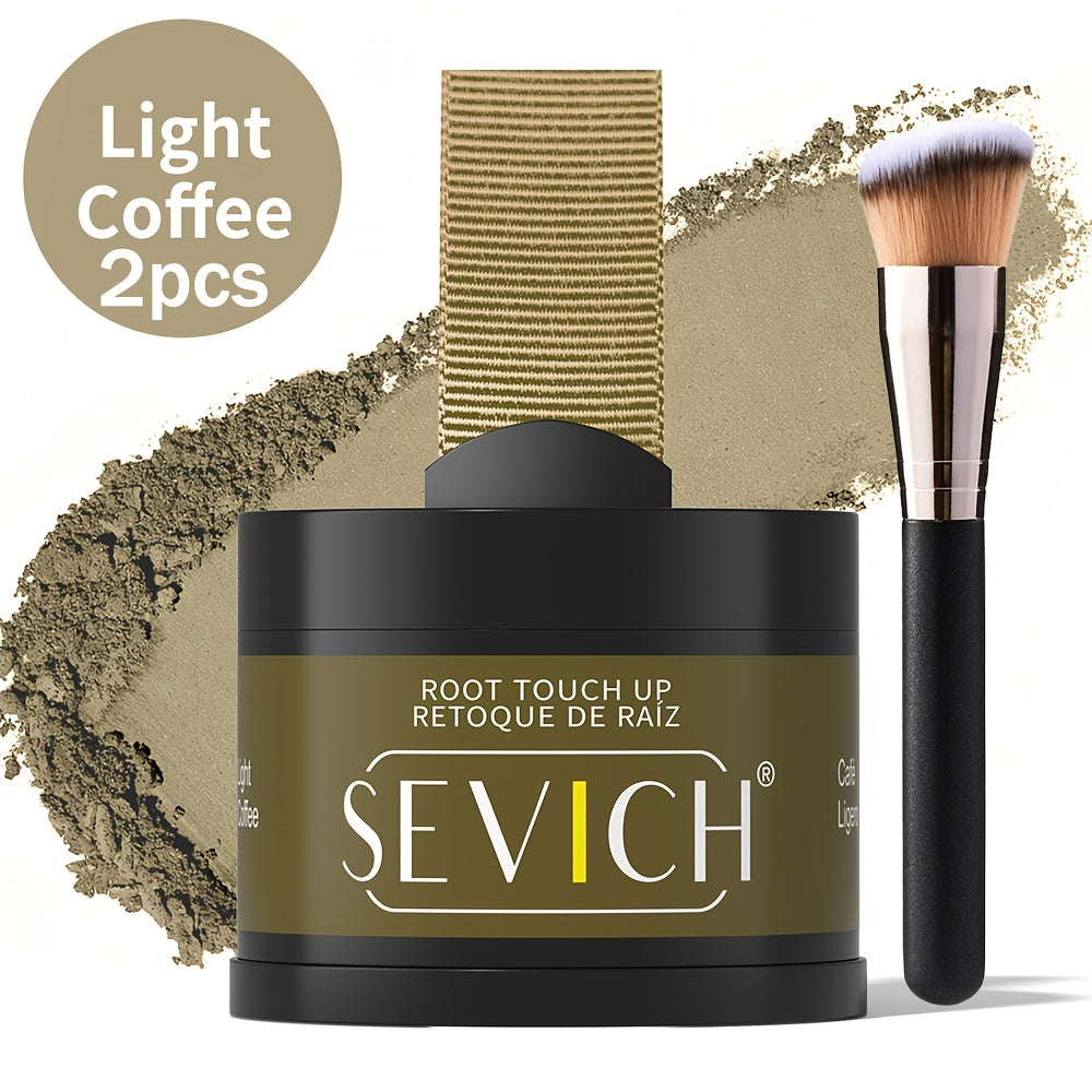 Hairline Powder for Root Touch Up & Hair Loss Cover - Volumizing Hair Concealer Powder for Thinning Hairline, Bald Spots & Sparse Areas - Works on All Hair Types - Multiple Shades with Brush 4g
