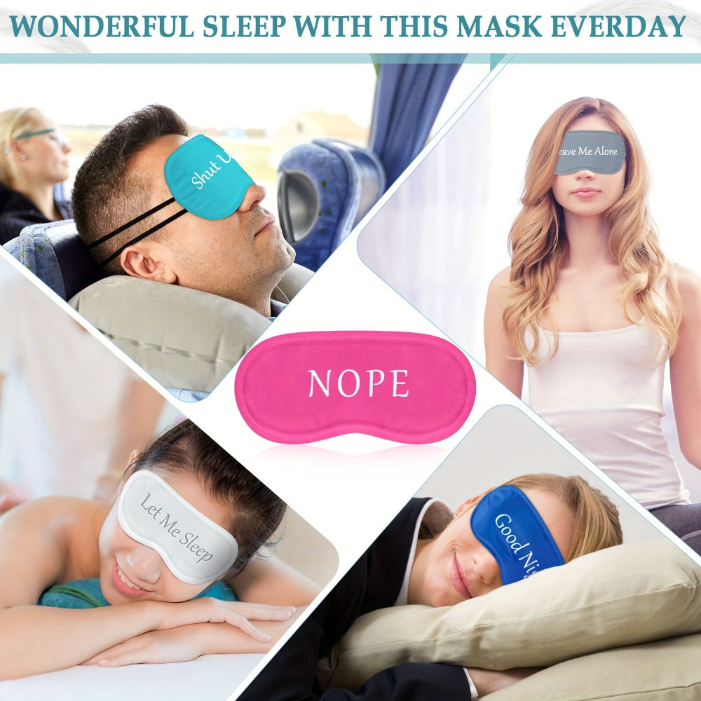 40pcs Funny Sleep Eye Mask Soft Night Sleep Mask Bulk Eye Mask for Sleeping Blackout Blindfolds with Adjustable Strap for Women Men Travel Nap Meditation Party Gifts Favors (Colorful)