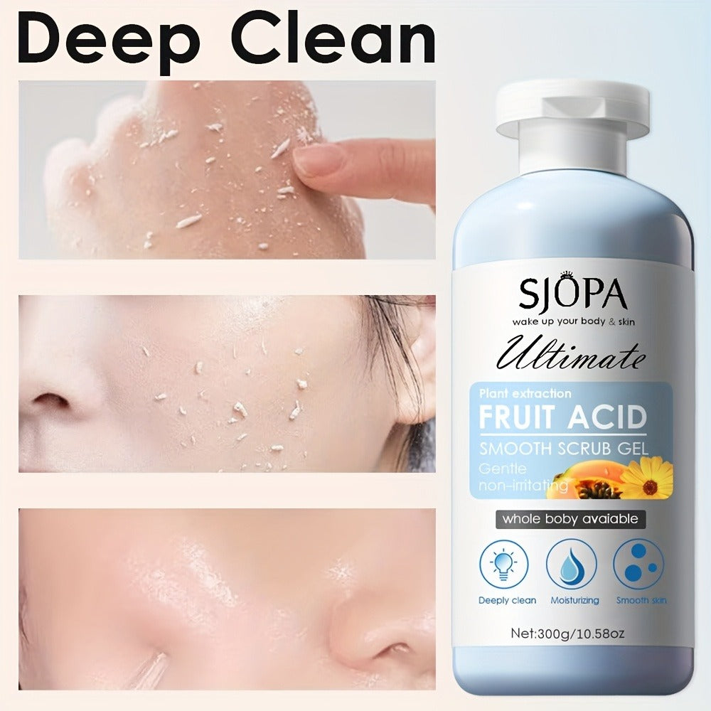 Scrub Gel Set, Body Scrub with Bath Cloth, Deep Cleansing, Contains Aloe Vera, Papaya And Chamomile Plant Extracts, Cleanses The Skin, Moisturizes The Skin, Can Be Used On The Whole Body, Suitable for All Skin Types. The Perfect Valentine's Day Gift