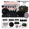 49/36pcs Professional Makeup Brush Set, Super Soft Nylon Bristles And Concealer/contour Sponge - Wet/dry Use, Complete Size Expandable Box, Eyeshadow Blending Kit, Powder, Contour, Highlight, Eye High-quality Makeup Brush Set, Makeup Brush Set