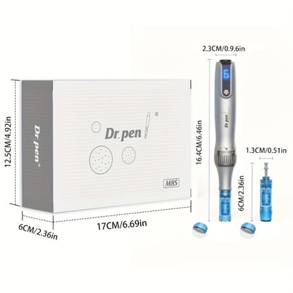 Dr. Pen M8S Microneedling Pen Kit - 10PCS 0.25mm Replacement Cartridges USB Rechargeable Professional Micro Needle Skin Care Body Tool for Adults