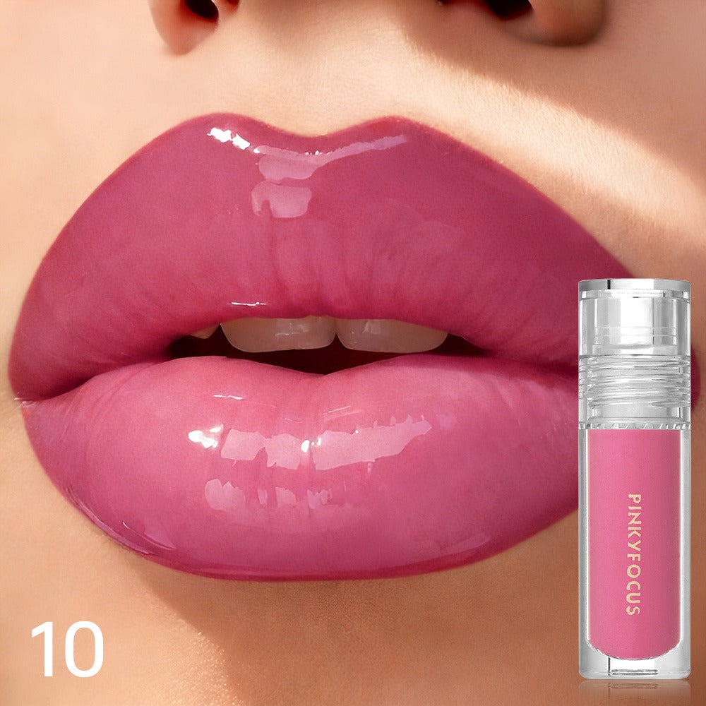 Lip Gloss Plumping Maximizer — Mirror-Like Shine Finish, Lip Injection Effect, Long-Lasting Hydrating Lip Gloss for Fuller-Looking Lips, 5 Shades Available