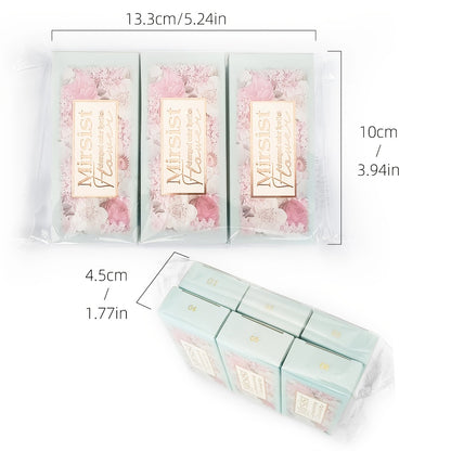 Flower Color Changing Lip Balm Set 6 Pcs - pH Reactive Tint Turns Pink, 6 Flavors, Moisturizing Transparent Lipstick, Cute Floral Design, Gift-Ready Beauty Makeup for Women & Girls