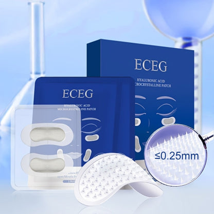 Microneedle Hyaluronic Acid Eye Patches for Dark Circles and Wrinkles - Dissolving Under Eye Mask Pads Deep Hydrating Anti-Aging Moisturizing Skin Care Set 3 Boxes