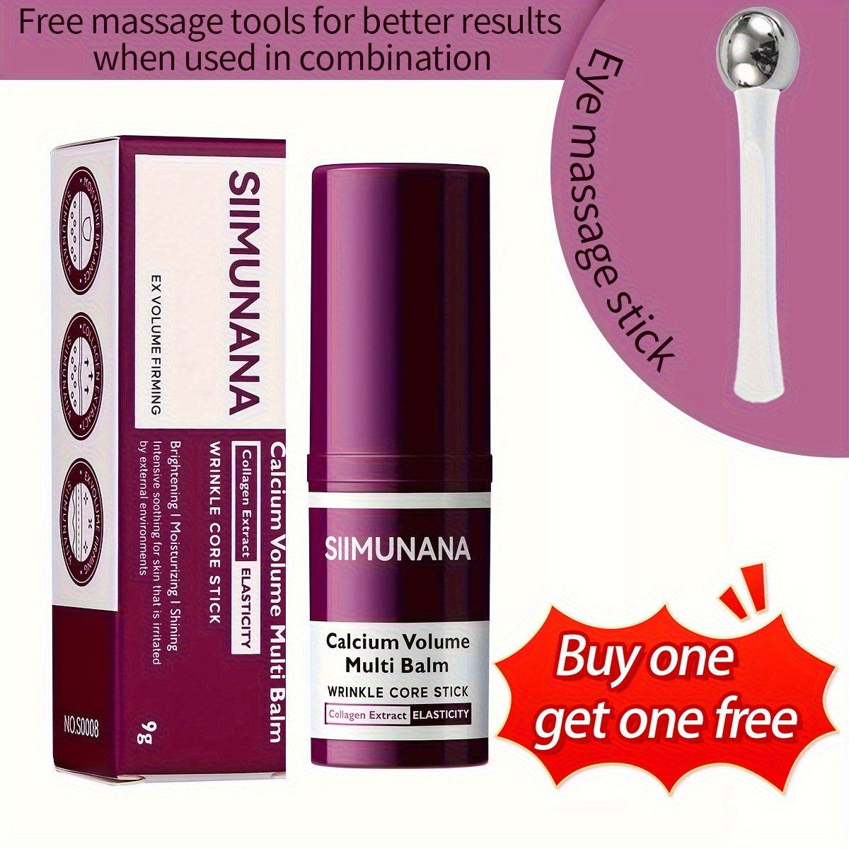 Korean Skincare Beauty Bar Collagen Calcium Moisturizing Cream - Multi-Purpose Face Lip Body Cream Fragrance Formula for Sensitive & All Skin Types Portable Unisex Gift
